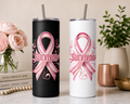 Survivor Breast Cancer Awareness 20 oz Skinny Tumbler