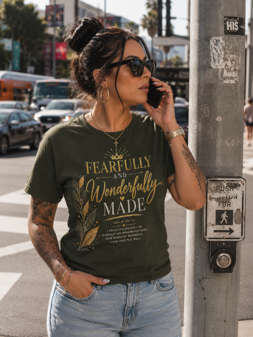 Fearfully & Wonderfully Made | Psalm 139:14 Faith T-Shirt