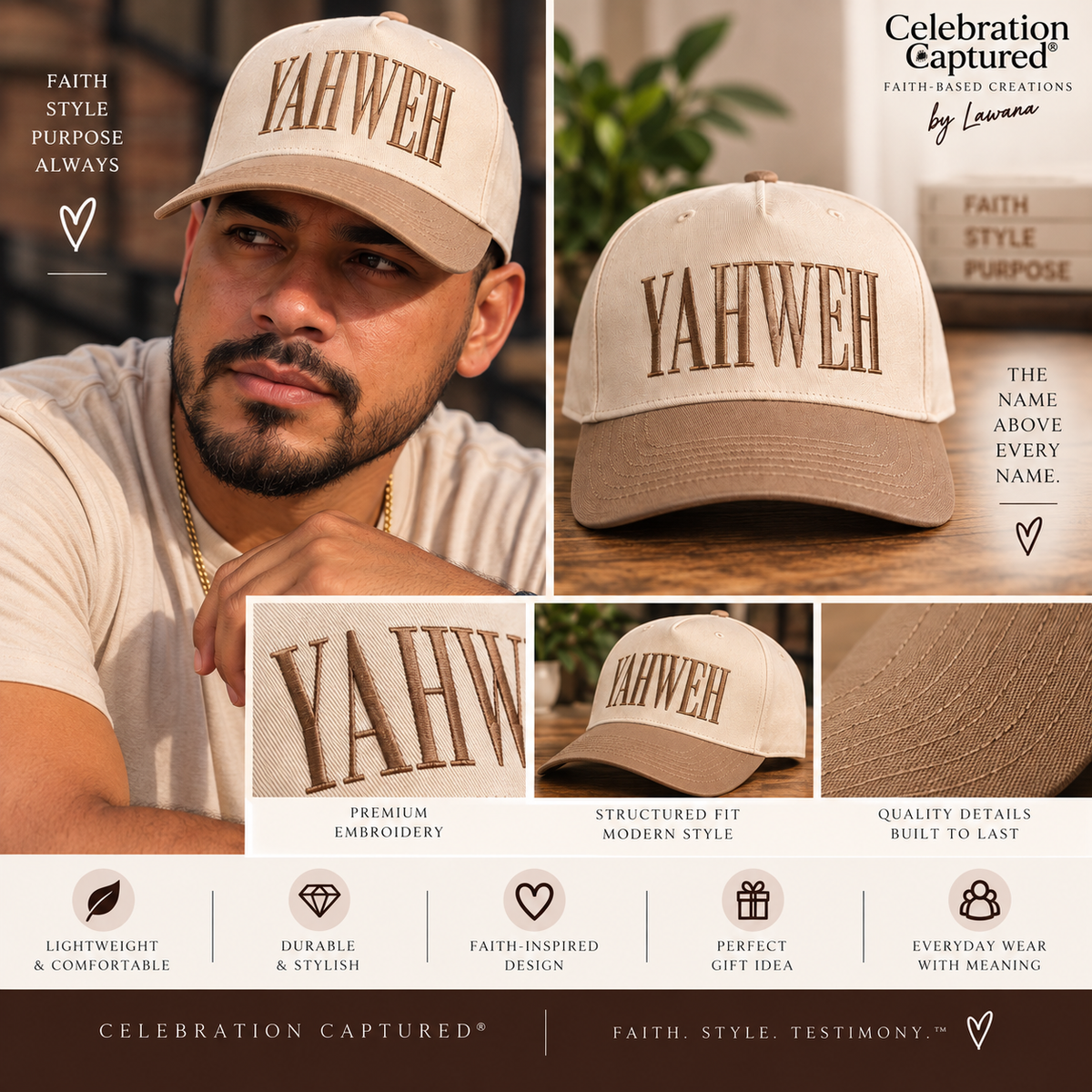 YAHWEH Embroidered Faith Hat