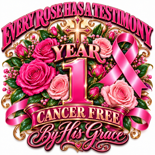 Every Rose Has a Testimony™ | Cancer-Free Anniversary T-Shirt